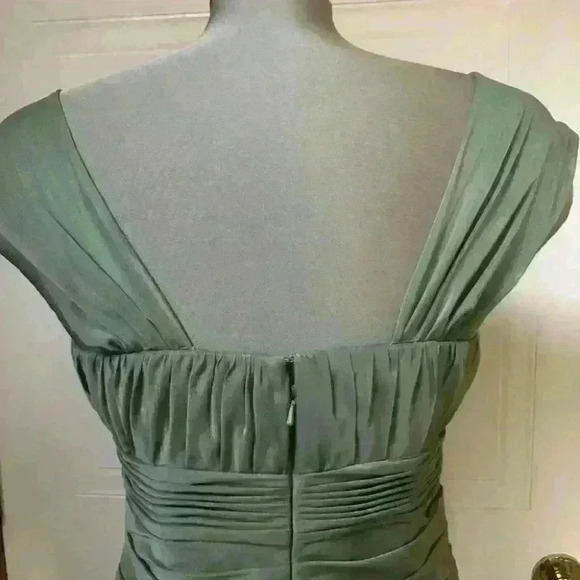 Bill Levkoff Dress Bridesmaid Bodycon Sage  Green - Picture 5 of 8